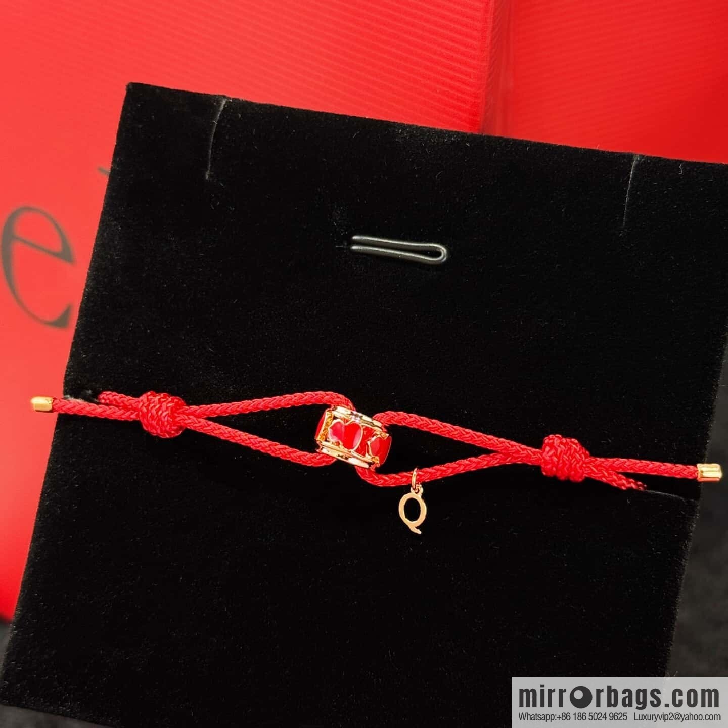 ❗️New ❗️ ☀️ Qeelin Kirin Petite Wulu Circle Gourd Red Rope Hand Rope ☀️