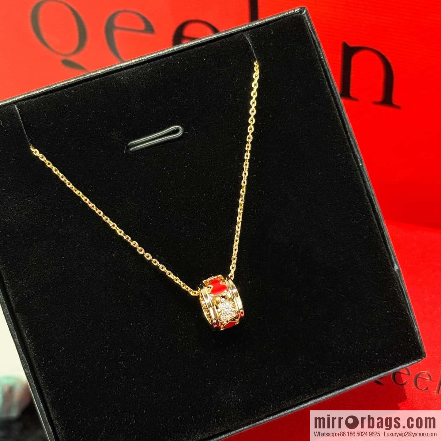 ❗️New ❗️ ☀️ Original ☀️ Qeelin Petite Wulu Circle Gourd Necklace ☀️