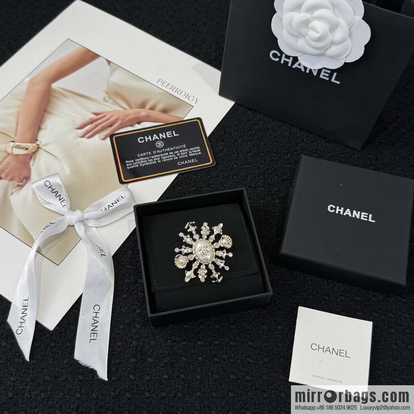❗️New ❗️ ☀️ new ☑️ Chanel double c shell anchor ⚓ brooch ☀️