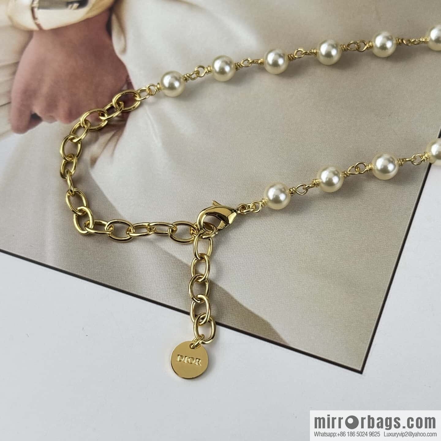 ❗️New ❗️ ☀️ New ☑️ Dior Pearl Pentagram ⭐ Star Necklace ☀️