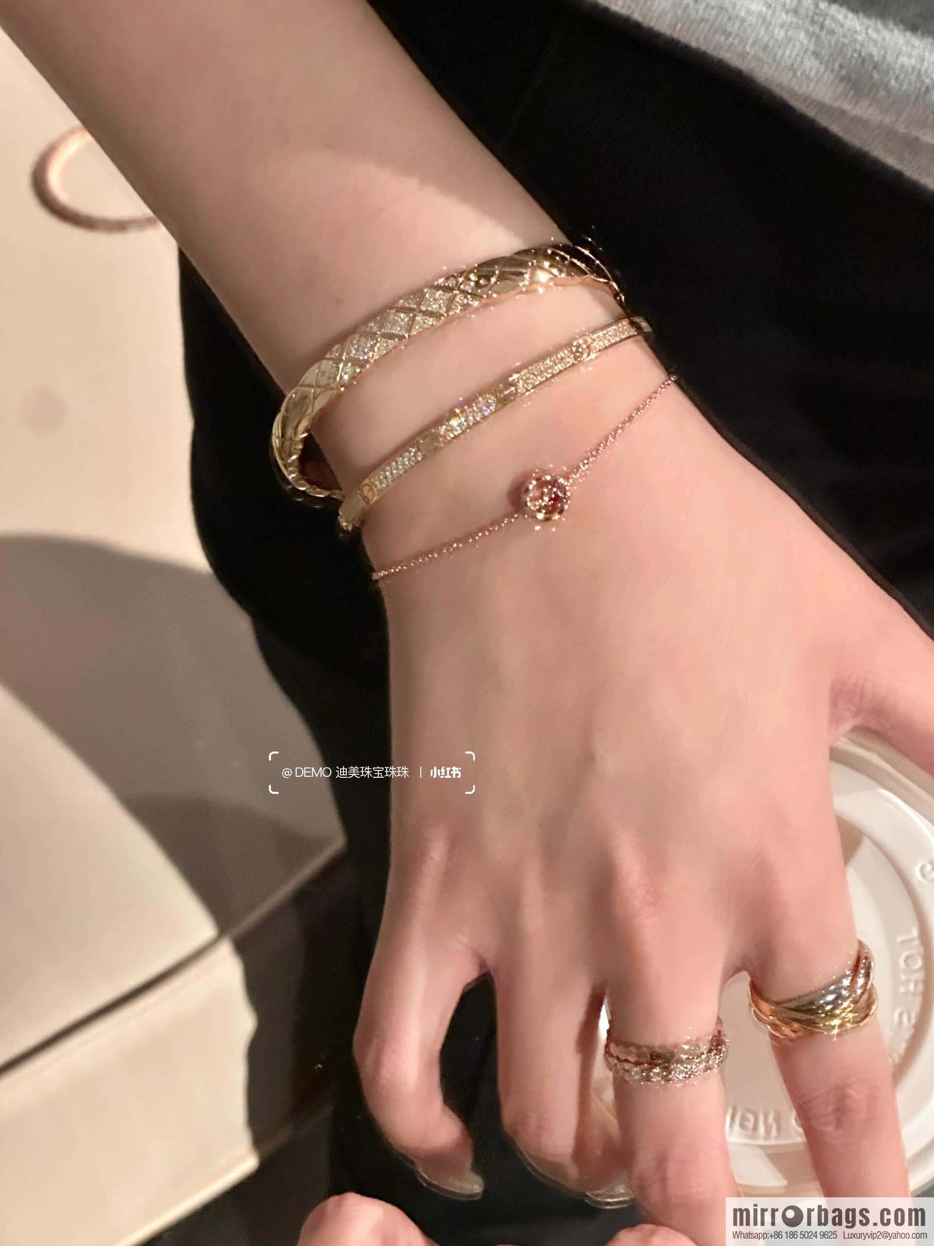 ❗️New ❗️ New ☑️ Chanel coco crush series red diamond diamond bracelet