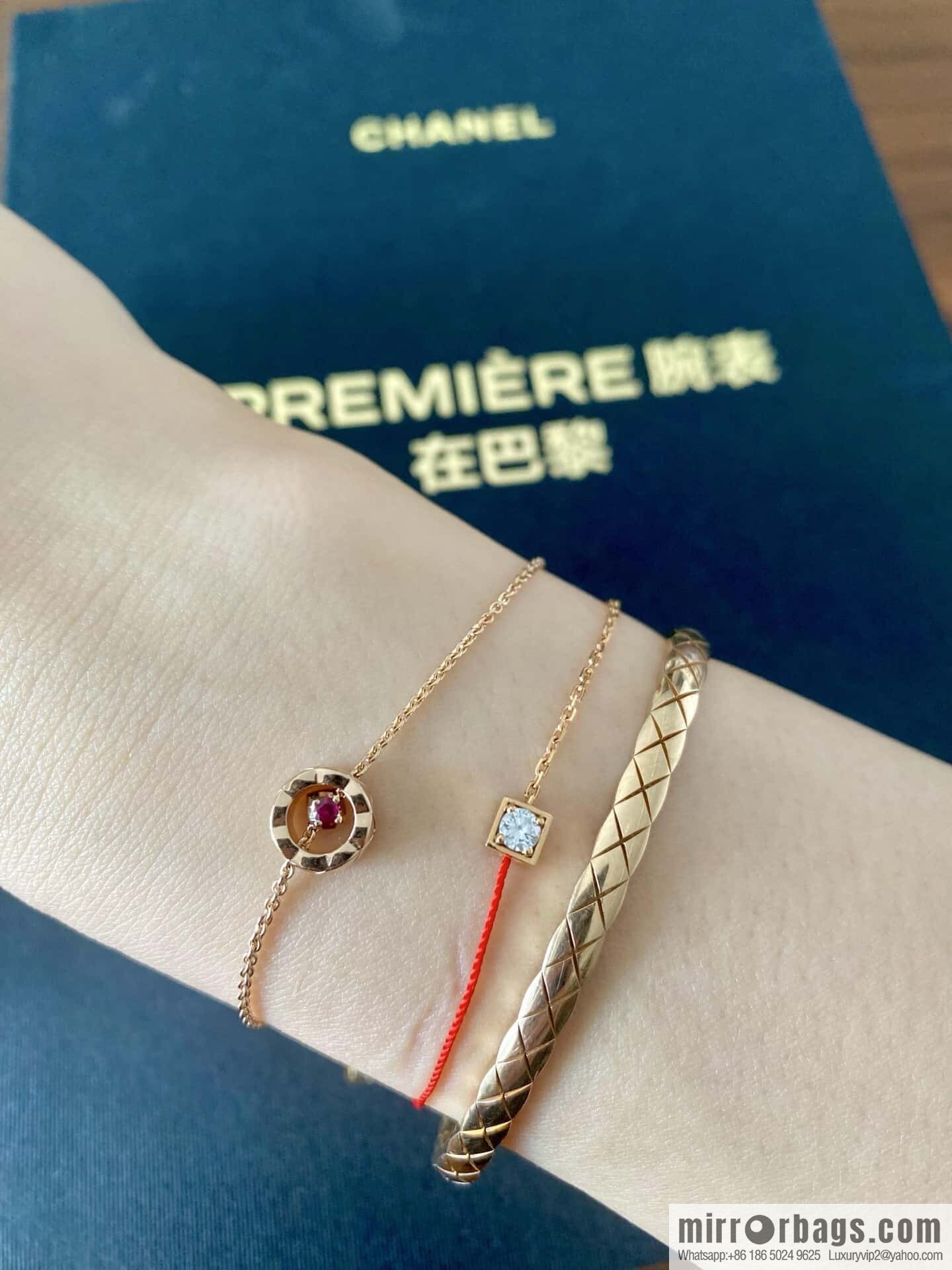 ❗️New ❗️ New ☑️ Chanel coco crush series red diamond diamond bracelet