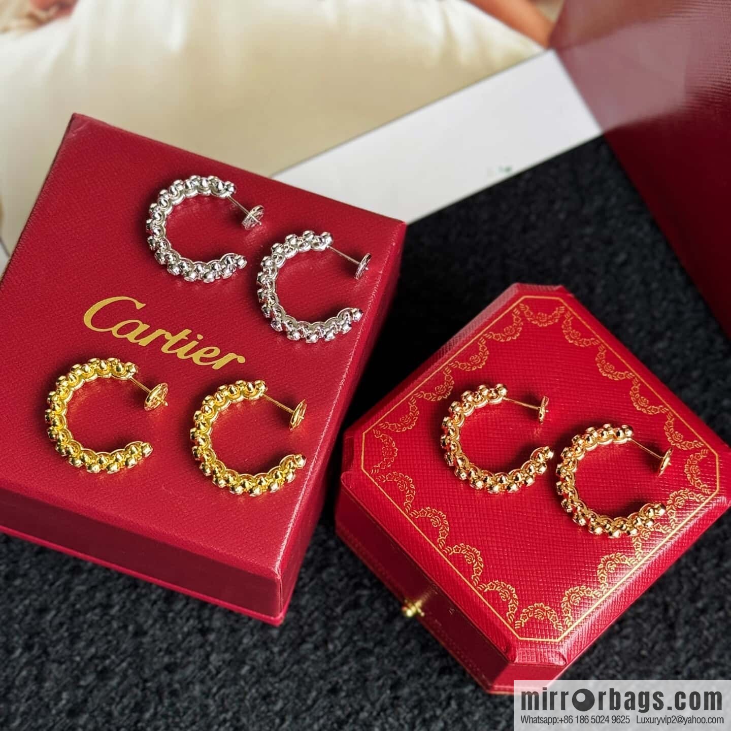 ❗️New ❗️ ☀️ Cartier clash de Cartier wide bullet full drill stud earrings ☀️