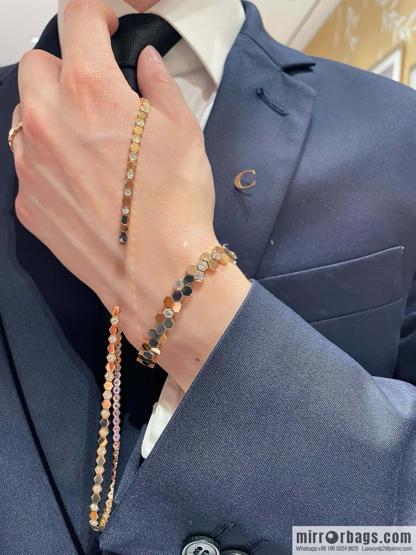 ❗️New ❗️ ☀️ CHAUMET Paris new honeycomb bracelet bracelet ☀️