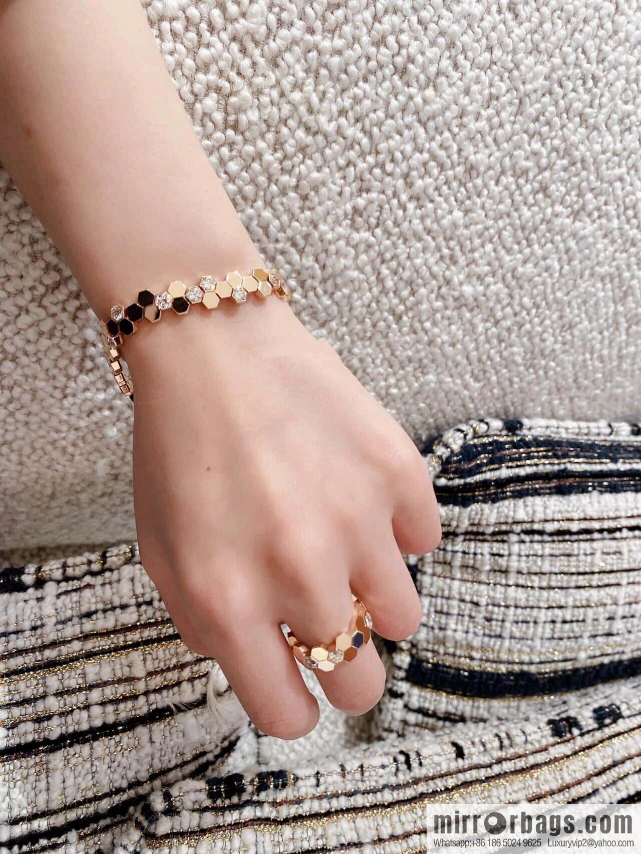 ❗️New ❗️ ☀️ CHAUMET Paris new honeycomb bracelet bracelet ☀️