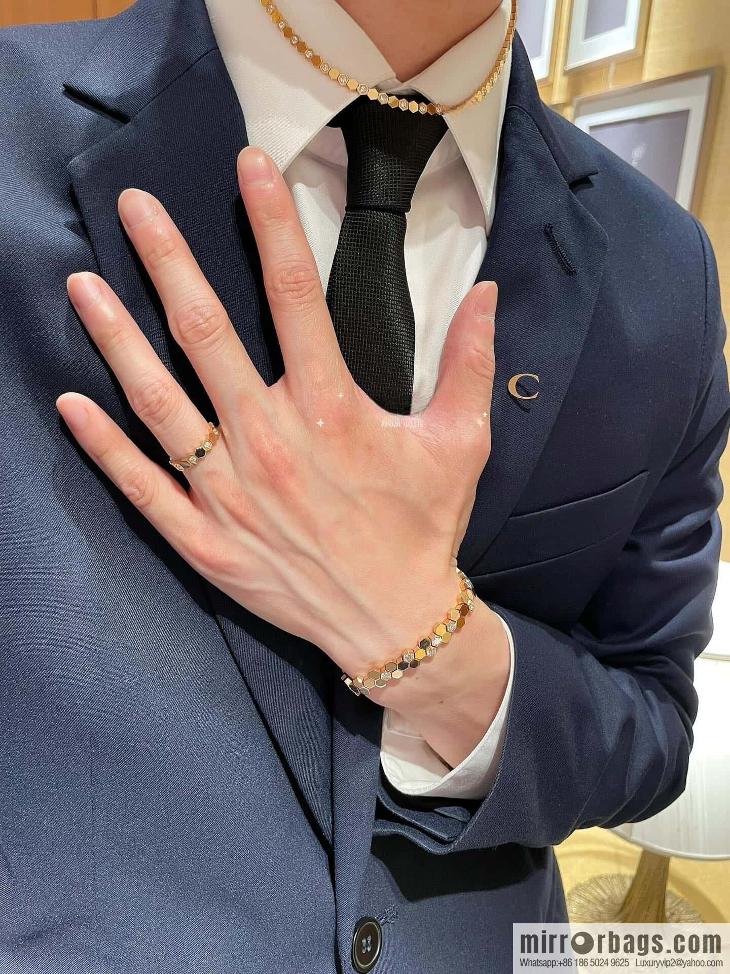 ❗️New ❗️ ☀️ CHAUMET Paris new honeycomb bracelet bracelet ☀️
