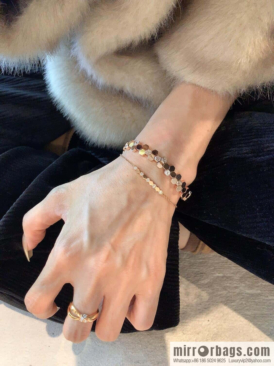 ❗️New ❗️ ☀️ CHAUMET Paris new honeycomb bracelet bracelet ☀️