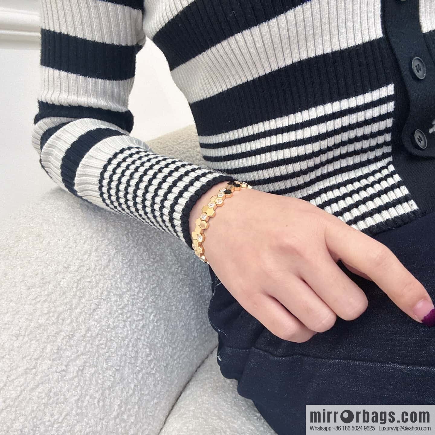 ❗️New ❗️ ☀️ CHAUMET Paris new honeycomb bracelet bracelet ☀️