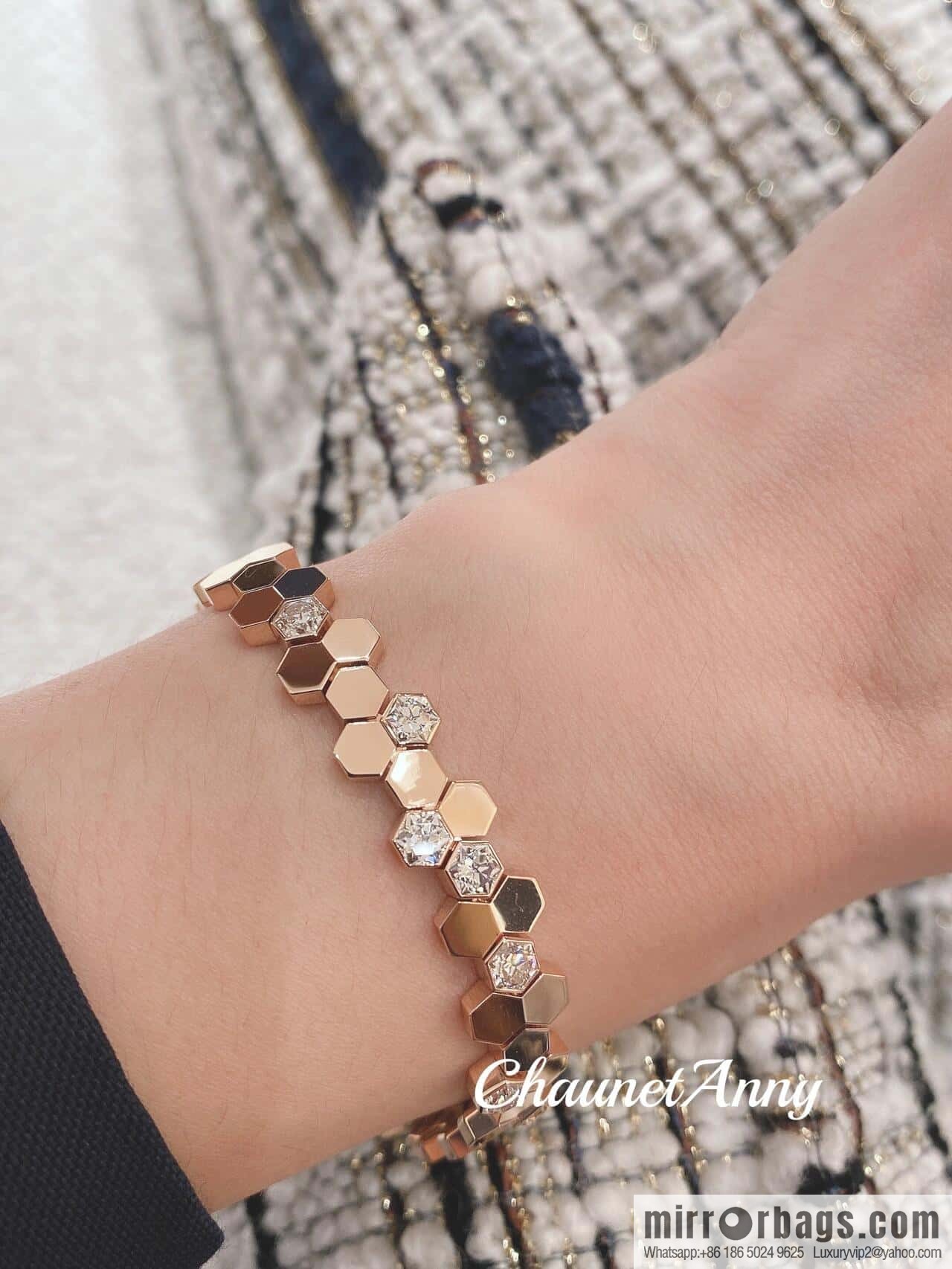 ❗️New ❗️ ☀️ CHAUMET Paris new honeycomb bracelet bracelet ☀️