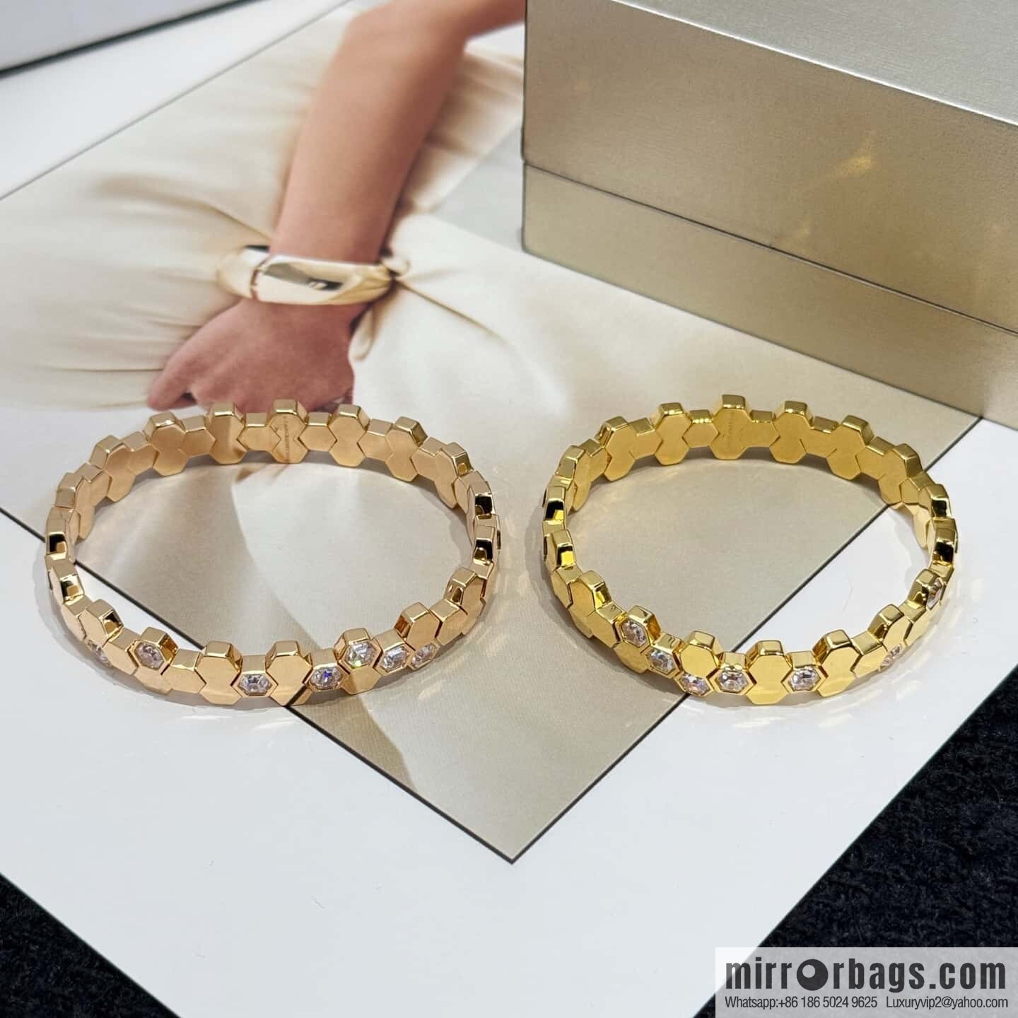 ❗️New ❗️ ☀️ CHAUMET Paris new honeycomb bracelet bracelet ☀️