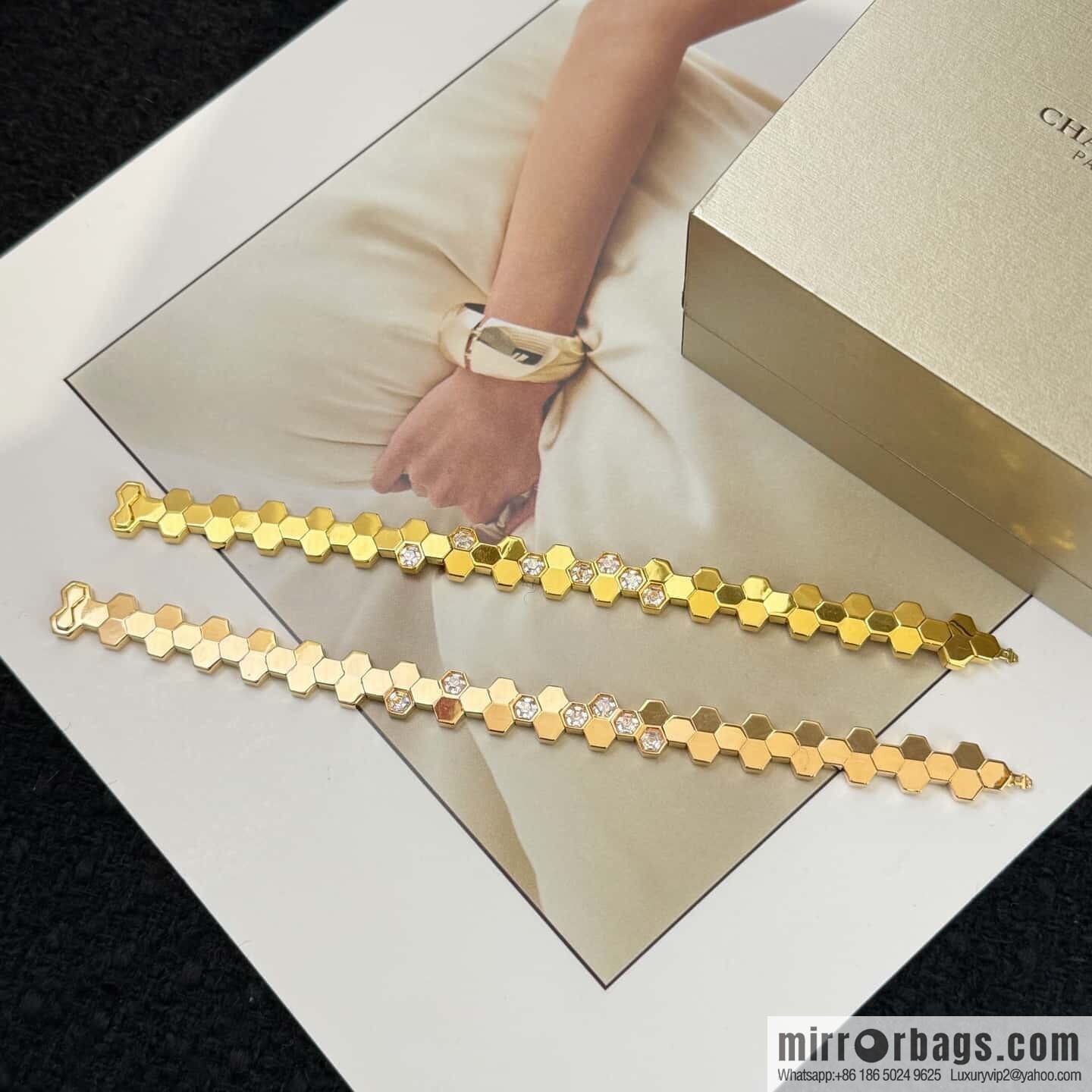 ❗️New ❗️ ☀️ CHAUMET Paris new honeycomb bracelet bracelet ☀️
