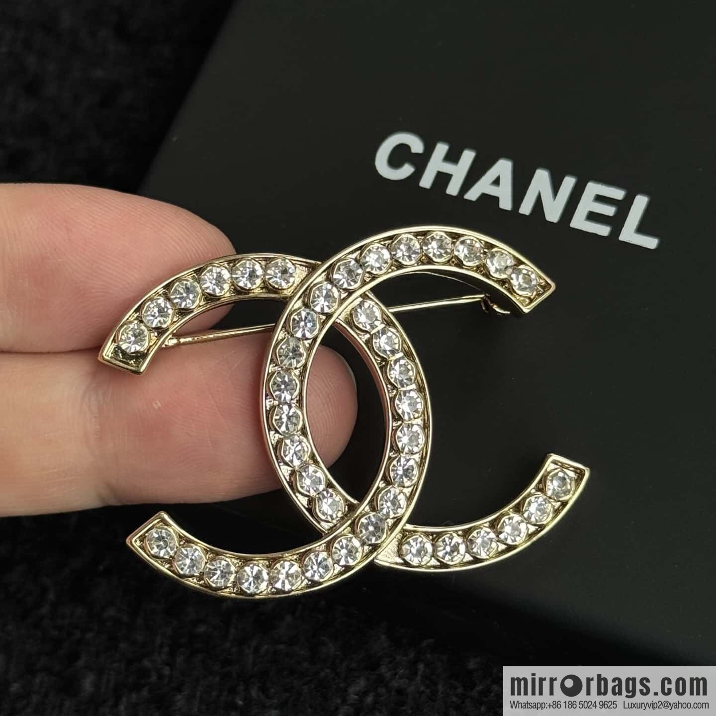 ❗️New ❗️☀️ New ☑️ Chanel Double C Pearl Brooch ☀️