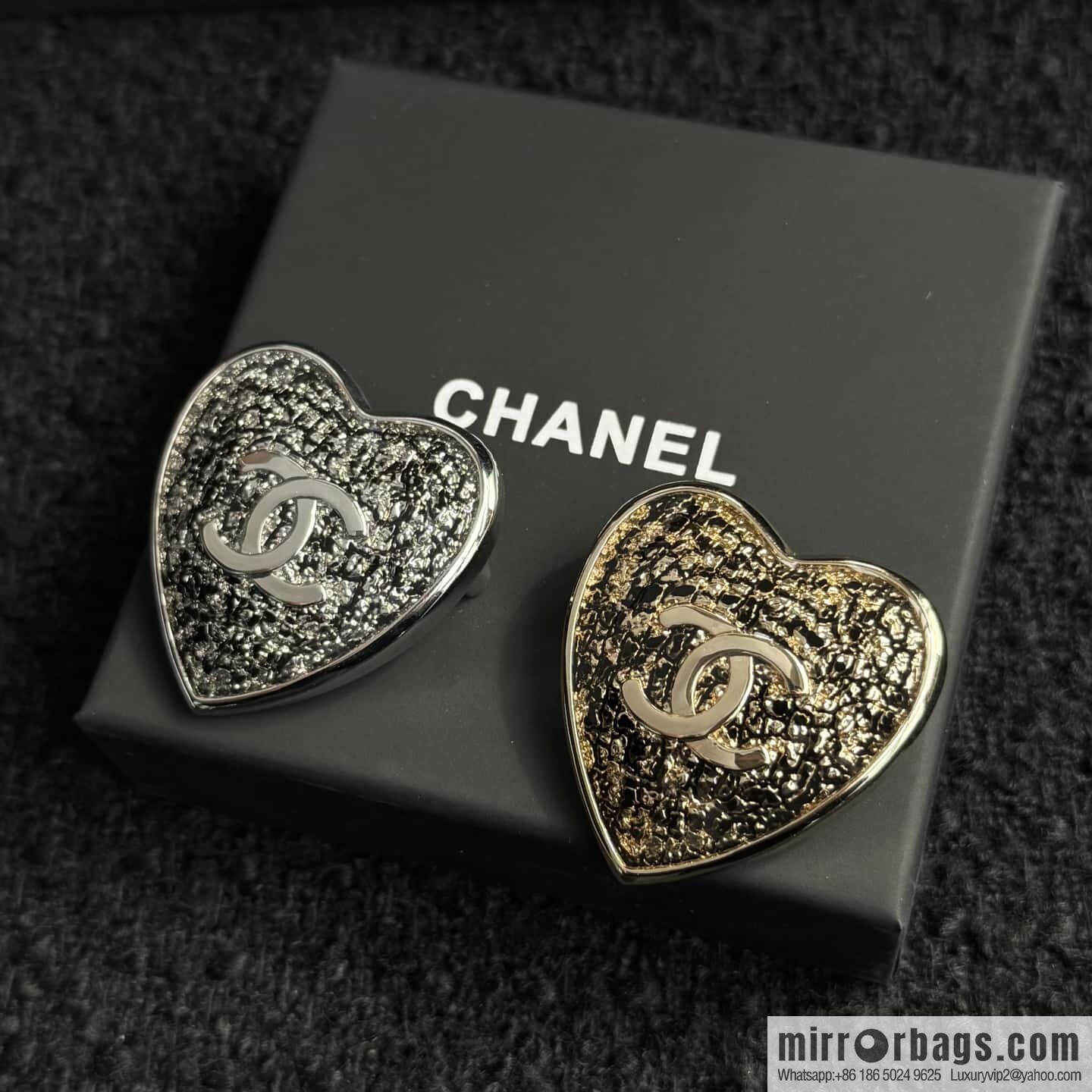 ❗️New ❗️ ☀️ new ☑️ Chanel double c peach heart love ❤️ brooch ☀️