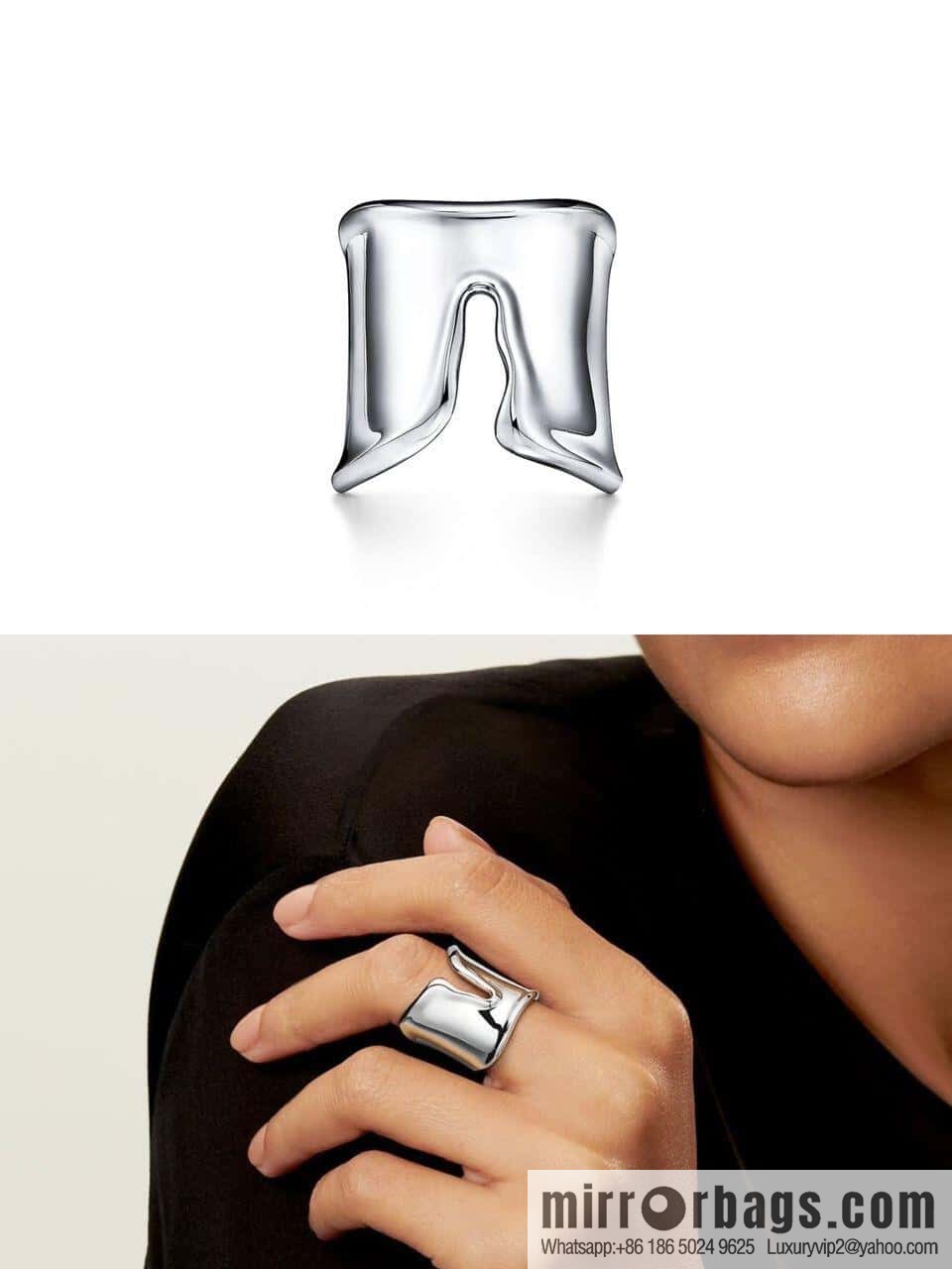 ❗️New ❗️ New ☑️ TIFFANY & Co. Ultra Wide Sterling Silver Ring