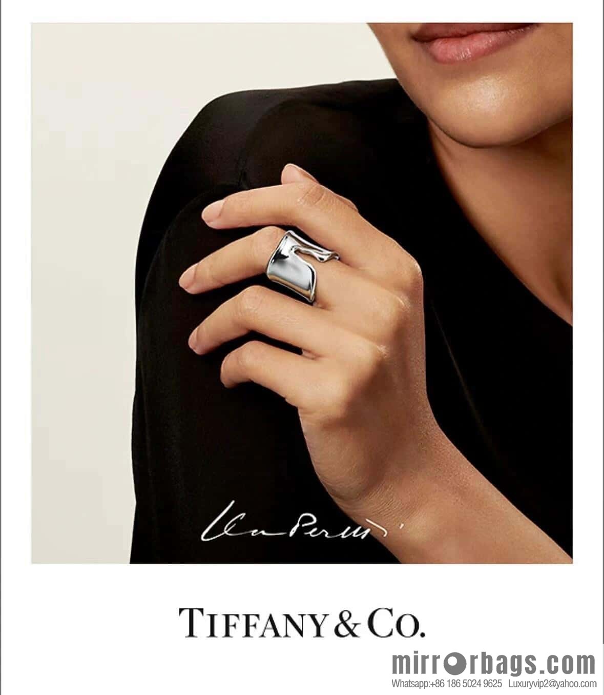 ❗️New ❗️ New ☑️ TIFFANY & Co. Ultra Wide Sterling Silver Ring