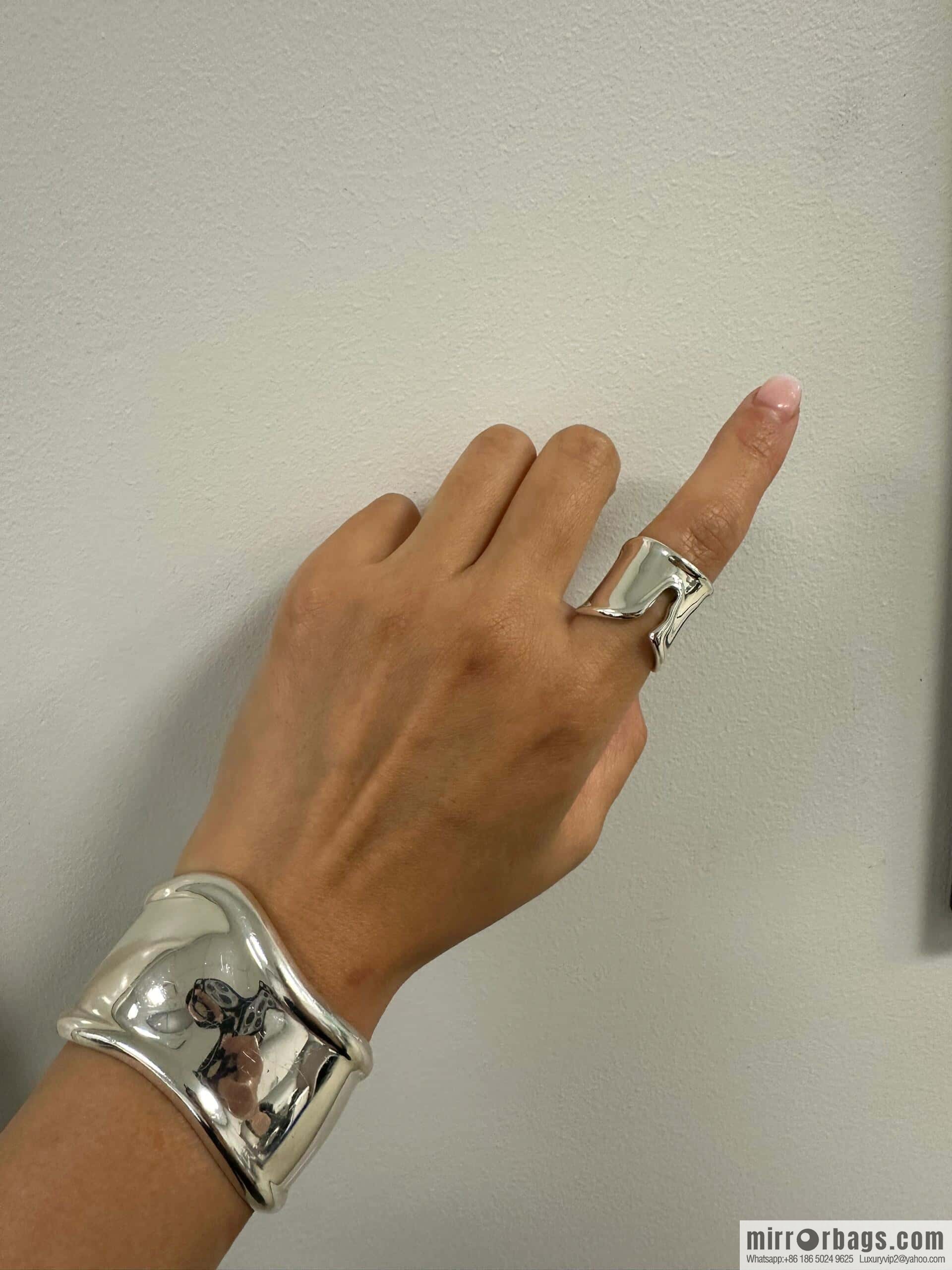 ❗️New ❗️ New ☑️ TIFFANY & Co. Ultra Wide Sterling Silver Ring