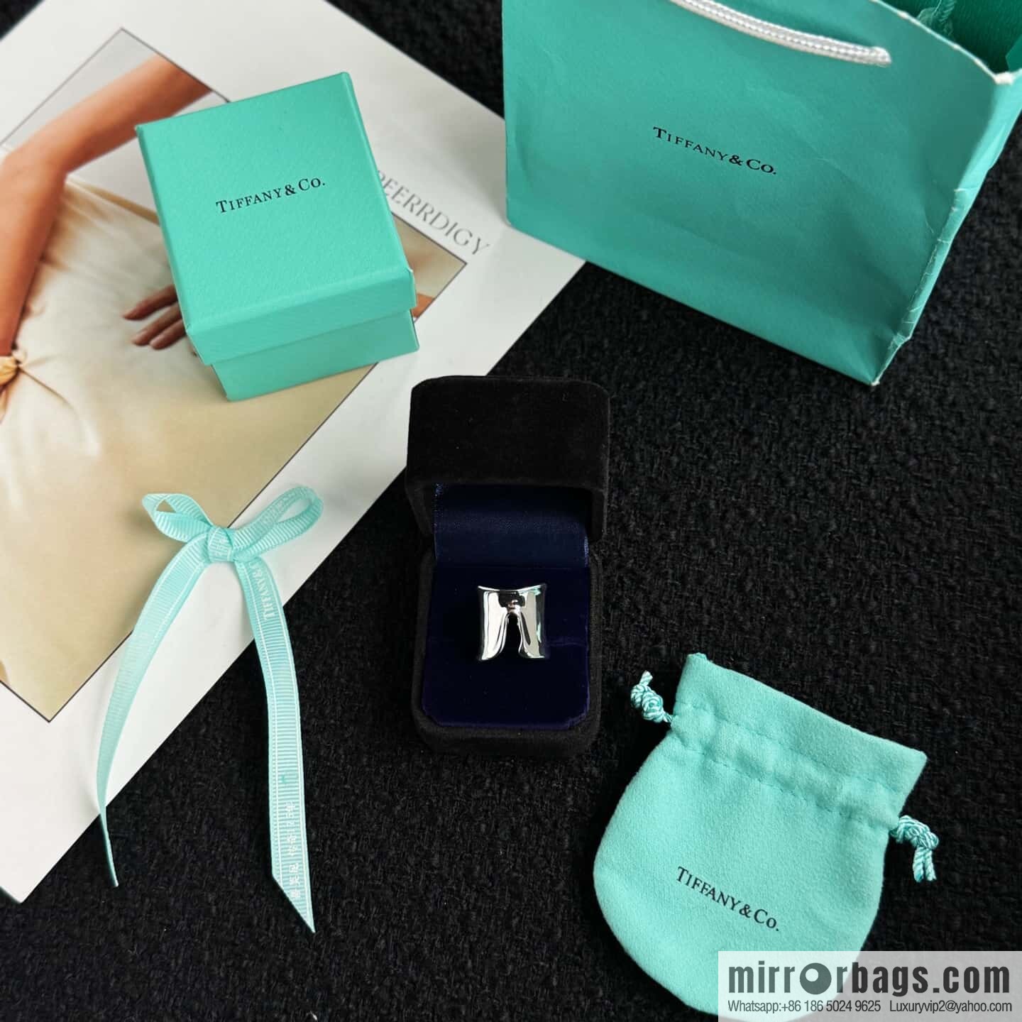 ❗️New ❗️ New ☑️ TIFFANY & Co. Ultra Wide Sterling Silver Ring