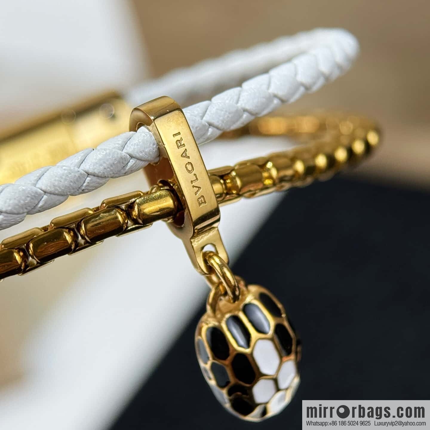 ❗️New ❗️ 7 color ☀ BVLGARI SERPENTI FOREVER series snakehead double leather rope bracelet bracelet ☀️
