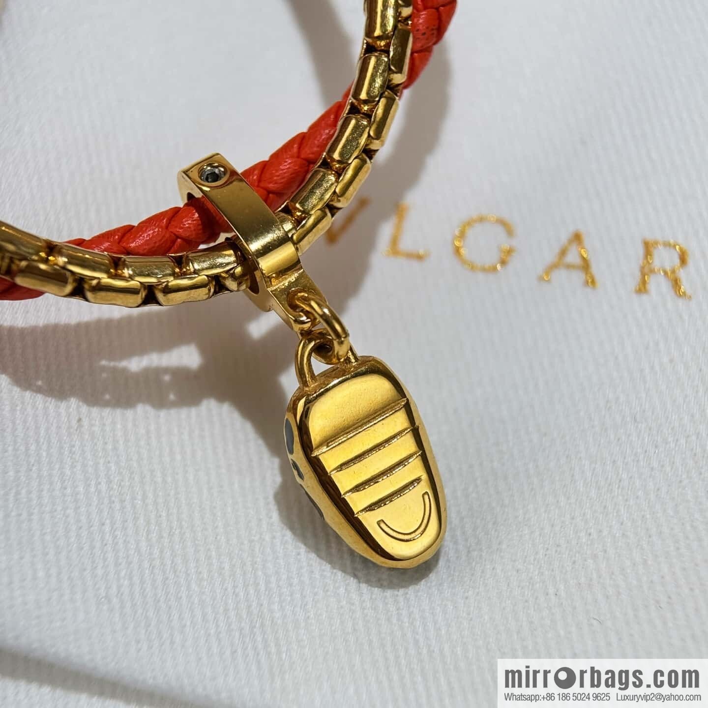 ❗️New ❗️ 7 color ☀ BVLGARI SERPENTI FOREVER series snakehead double leather rope bracelet bracelet ☀️