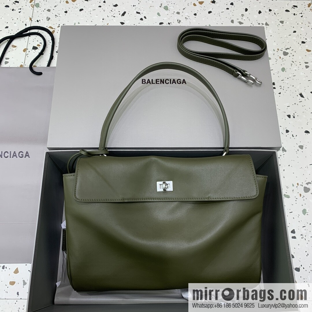 [Medium green 】 𝐁𝐀𝐋𝐄𝐍𝐂𝐈𝐀𝐆𝐀 𝐑𝐎𝐃𝐄𝐎 𝐁𝐀𝐆 series handbag model number: 78972