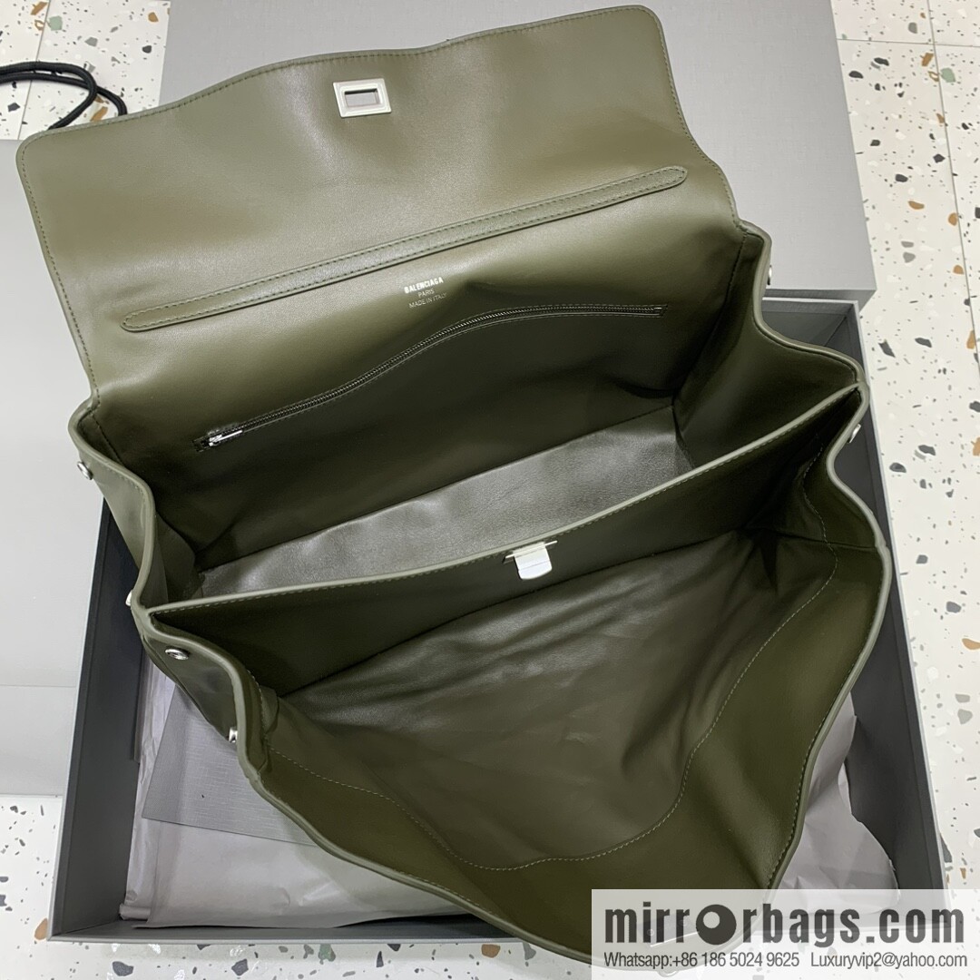 [Large green silver buckle 】 𝐁𝐀𝐋𝐄𝐍𝐂𝐈𝐀𝐆𝐀 𝐑𝐎𝐃𝐄𝐎 𝐁𝐀𝐆 series handbag model number: 78972
