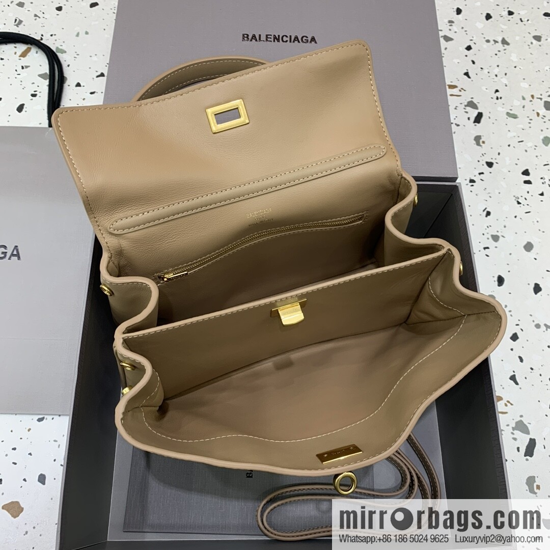 🖤[Small apricot gold buckle 】 𝐁𝐀𝐋𝐄𝐍𝐂𝐈𝐀𝐆𝐀 𝐑𝐎𝐃𝐄𝐎 𝐁𝐀𝐆 series handbag model number: 78972