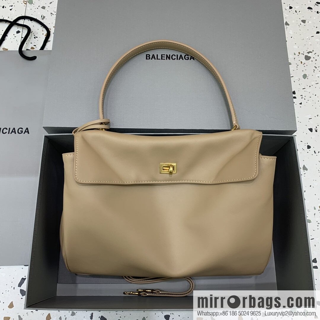 [Medium apricot gold buckle 】 𝐁𝐀𝐋𝐄𝐍𝐂𝐈𝐀𝐆𝐀 𝐑𝐎𝐃𝐄𝐎 𝐁𝐀𝐆 series handbag model number: 78972