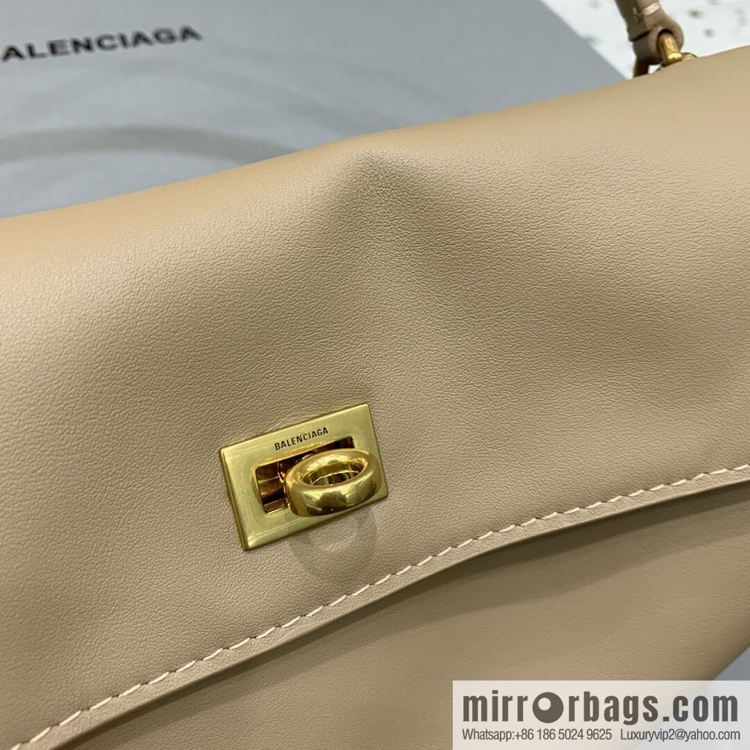 [Medium apricot gold buckle 】 𝐁𝐀𝐋𝐄𝐍𝐂𝐈𝐀𝐆𝐀 𝐑𝐎𝐃𝐄𝐎 𝐁𝐀𝐆 series handbag model number: 78972