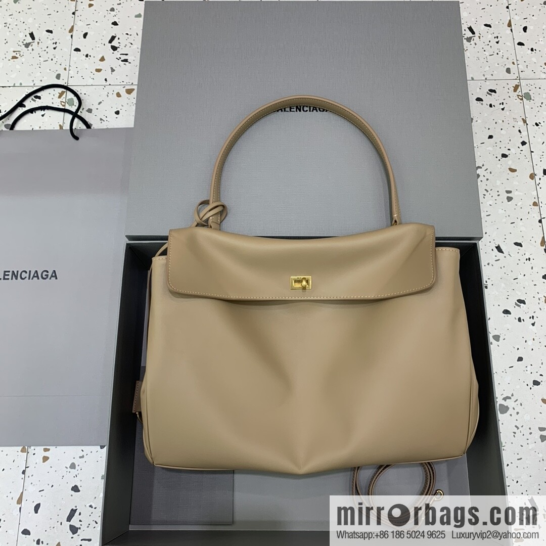 [Large apricot gold buckle 】 𝐁𝐀𝐋𝐄𝐍𝐂𝐈𝐀𝐆𝐀 𝐑𝐎𝐃𝐄𝐎 𝐁𝐀𝐆 series handbag model number: 78972