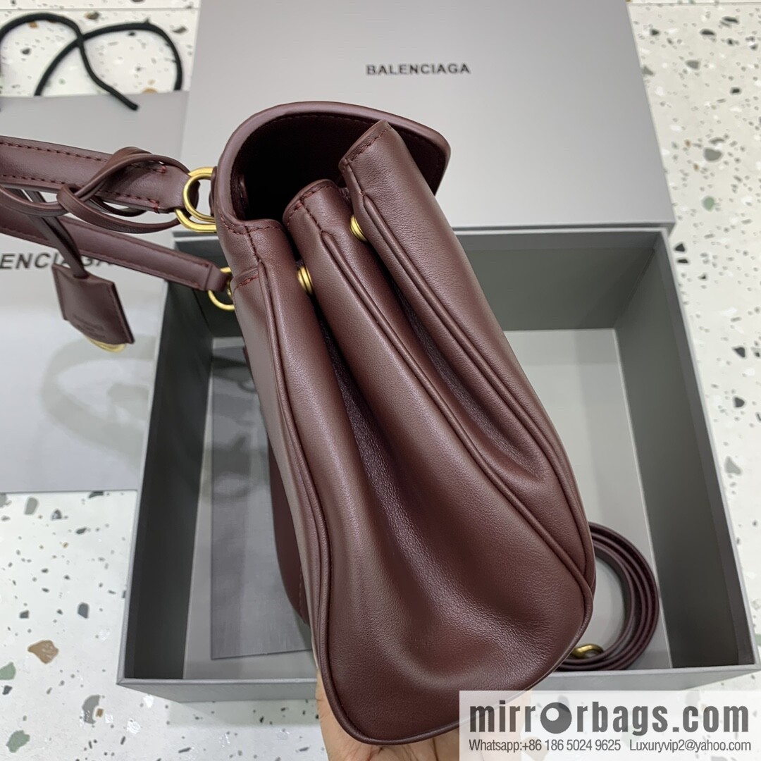 [Medium jujube gold buckle 】 𝐁𝐀𝐋𝐄𝐍𝐂𝐈𝐀𝐆𝐀 𝐑𝐎𝐃𝐄𝐎 𝐁𝐀𝐆 series handbag model number: 78972