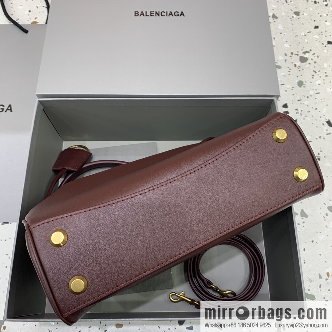 [Medium jujube gold buckle 】 𝐁𝐀𝐋𝐄𝐍𝐂𝐈𝐀𝐆𝐀 𝐑𝐎𝐃𝐄𝐎 𝐁𝐀𝐆 series handbag model number: 78972