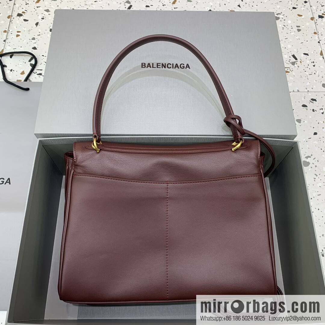[Large jujube gold buckle 】 𝐁𝐀𝐋𝐄𝐍𝐂𝐈𝐀𝐆𝐀 𝐑𝐎𝐃𝐄𝐎 𝐁𝐀𝐆 series handbag model number: 78972