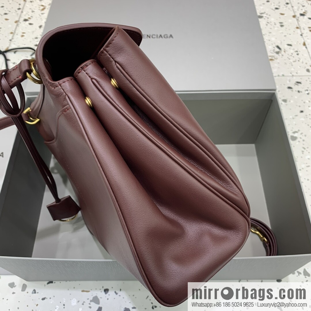 [Large jujube gold buckle 】 𝐁𝐀𝐋𝐄𝐍𝐂𝐈𝐀𝐆𝐀 𝐑𝐎𝐃𝐄𝐎 𝐁𝐀𝐆 series handbag model number: 78972