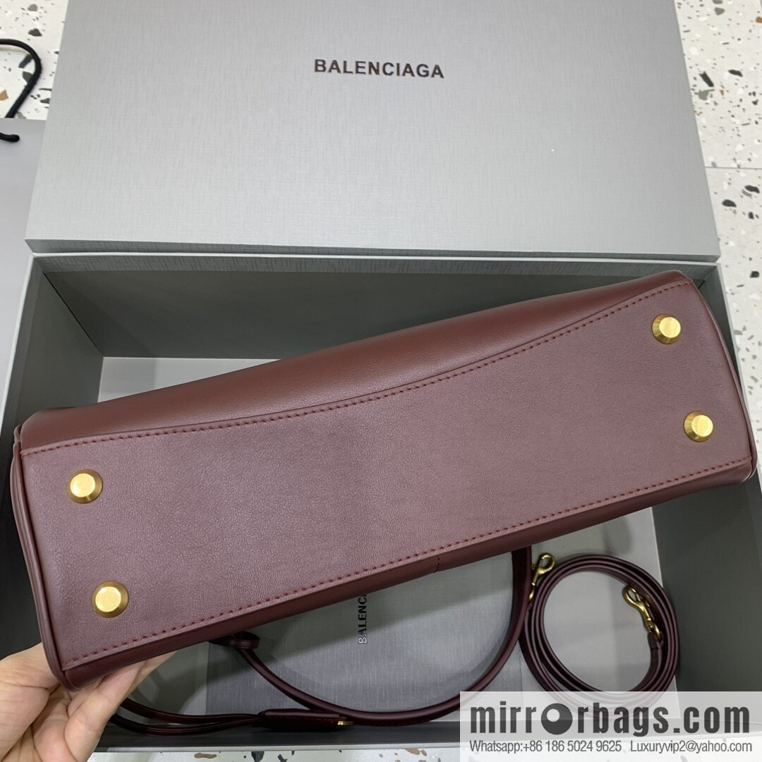 [Large jujube gold buckle 】 𝐁𝐀𝐋𝐄𝐍𝐂𝐈𝐀𝐆𝐀 𝐑𝐎𝐃𝐄𝐎 𝐁𝐀𝐆 series handbag model number: 78972