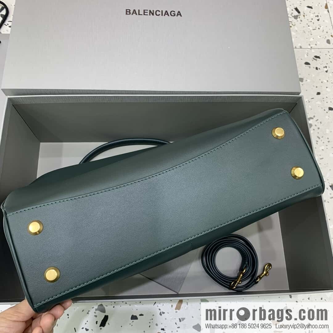 [Medium malachite green 】 𝐁𝐀𝐋𝐄𝐍𝐂𝐈𝐀𝐆𝐀 𝐑𝐎𝐃𝐄𝐎 𝐁𝐀𝐆 series handbag model number: 78972