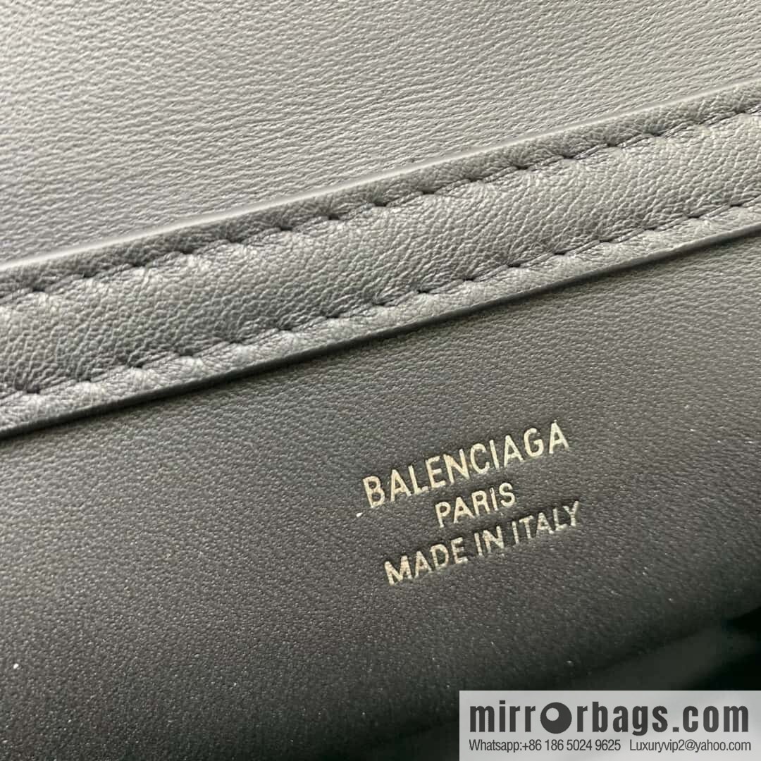 [Medium black silver buckle 】 𝐁𝐀𝐋𝐄𝐍𝐂𝐈𝐀𝐆𝐀 𝐑𝐎𝐃𝐄𝐎 𝐁𝐀𝐆 series handbag model number: 78972