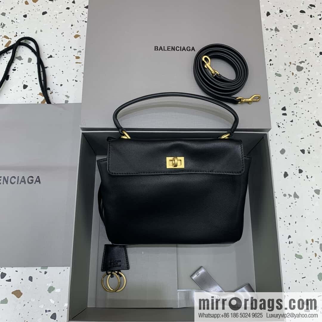 Balenciag rodeo mini [black gold buckle] Model: 78972 handbag