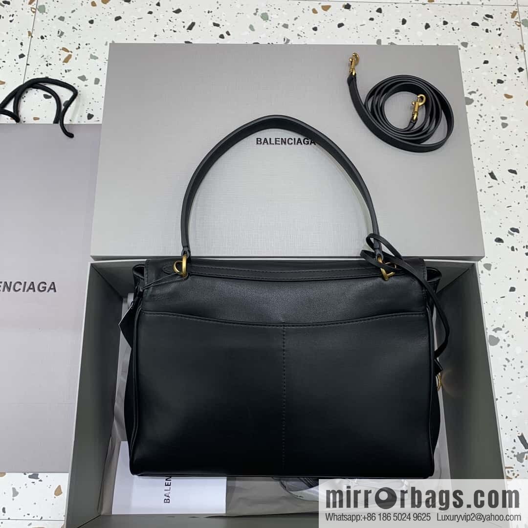 [Medium black gold buckle 】 𝐁𝐀𝐋𝐄𝐍𝐂𝐈𝐀𝐆𝐀 𝐑𝐎𝐃𝐄𝐎 𝐁𝐀𝐆 series handbag model number: 78972
