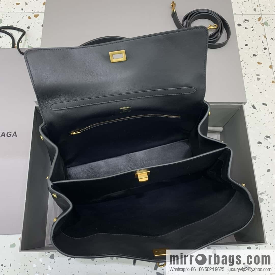 [Medium black gold buckle 】 𝐁𝐀𝐋𝐄𝐍𝐂𝐈𝐀𝐆𝐀 𝐑𝐎𝐃𝐄𝐎 𝐁𝐀𝐆 series handbag model number: 78972
