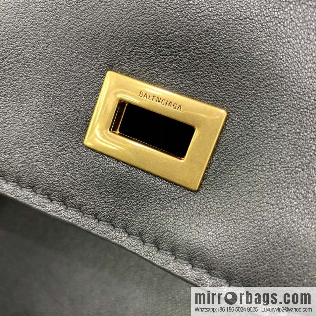 [Large black gold buckle 】 𝐁𝐀𝐋𝐄𝐍𝐂𝐈𝐀𝐆𝐀 𝐑𝐎𝐃𝐄𝐎 𝐁𝐀𝐆 series handbag model number: 78972