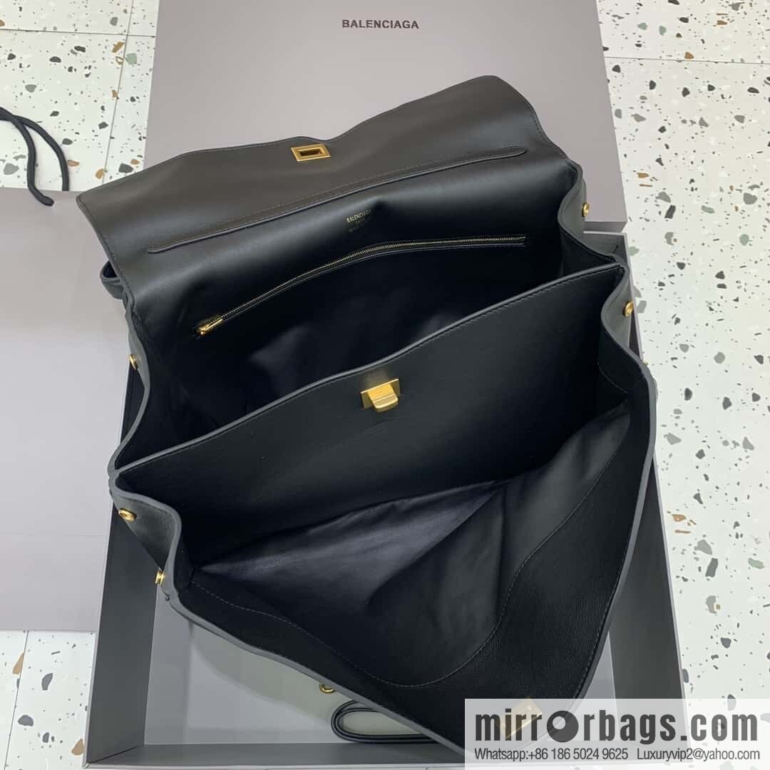 [Large black gold buckle 】 𝐁𝐀𝐋𝐄𝐍𝐂𝐈𝐀𝐆𝐀 𝐑𝐎𝐃𝐄𝐎 𝐁𝐀𝐆 series handbag model number: 78972