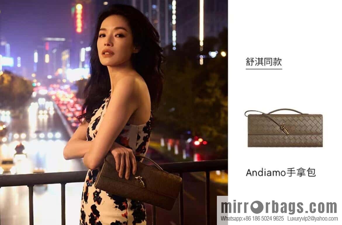 BV Andiamond clutch 741511 pine cone brown