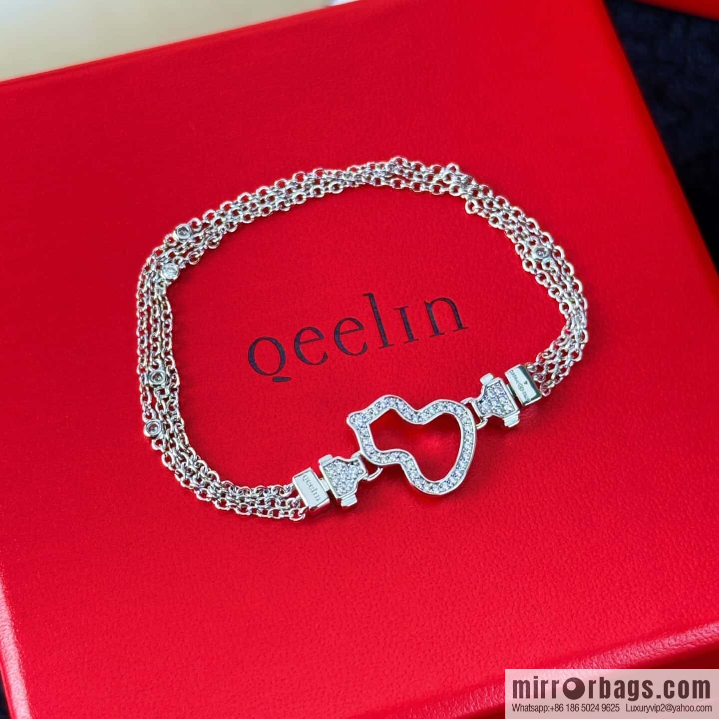 ❗️New ❗️ ☀️ Qeelin Petite Wulu Hollow Gourd Three-layer Bracelet ☀️