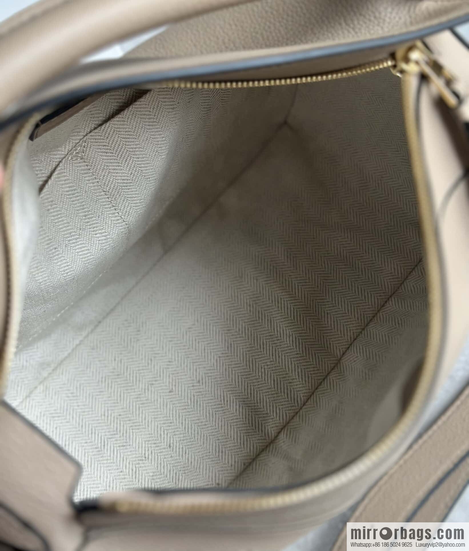 LOEWE Soft Grain Cow Leather Puzzle Handbag Model: A510P49X12 Sand Color