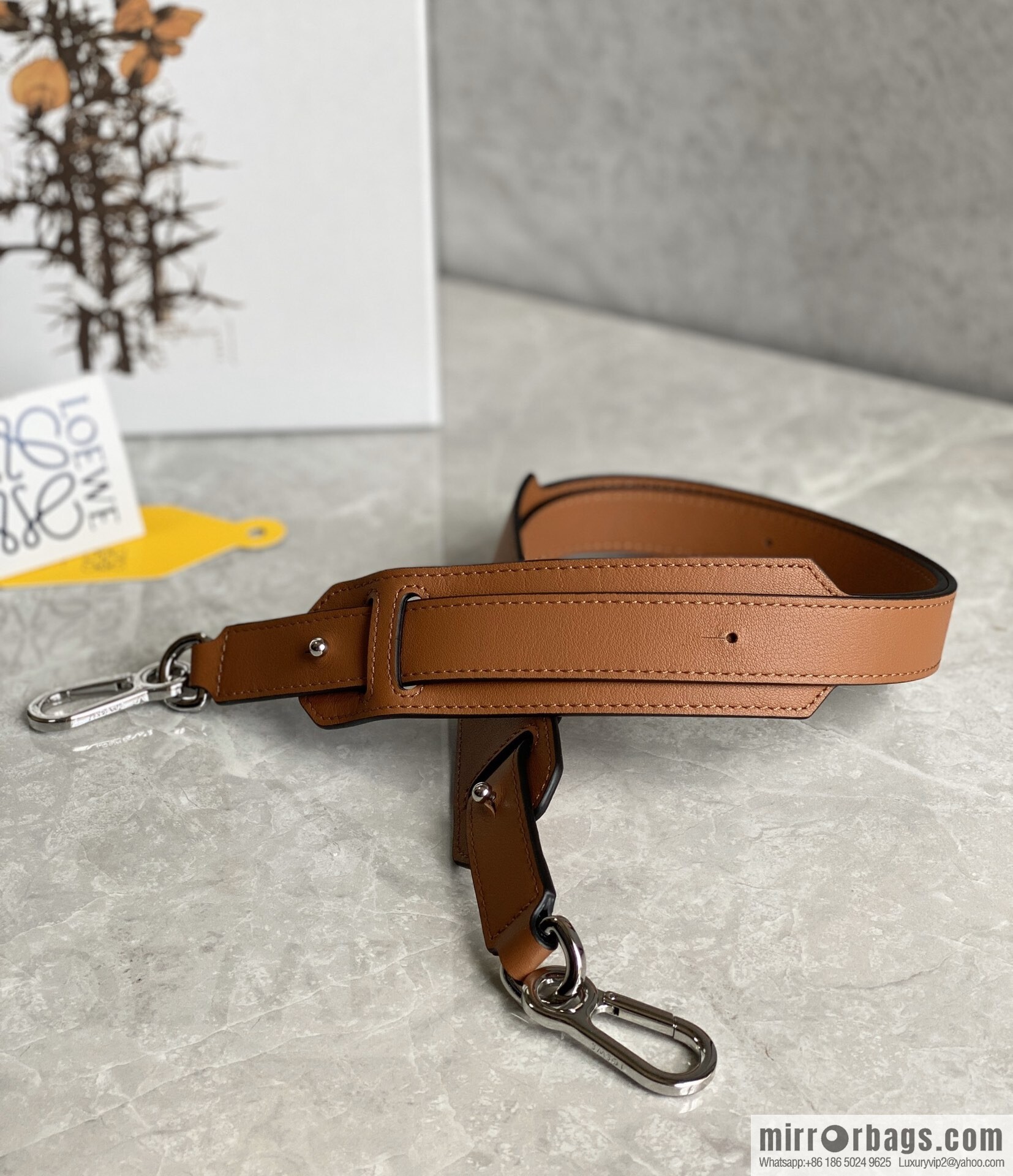 LOEWE Soft Grain Cow Leather Puzzle Handbag Model: A510P49X12 Classic Brown