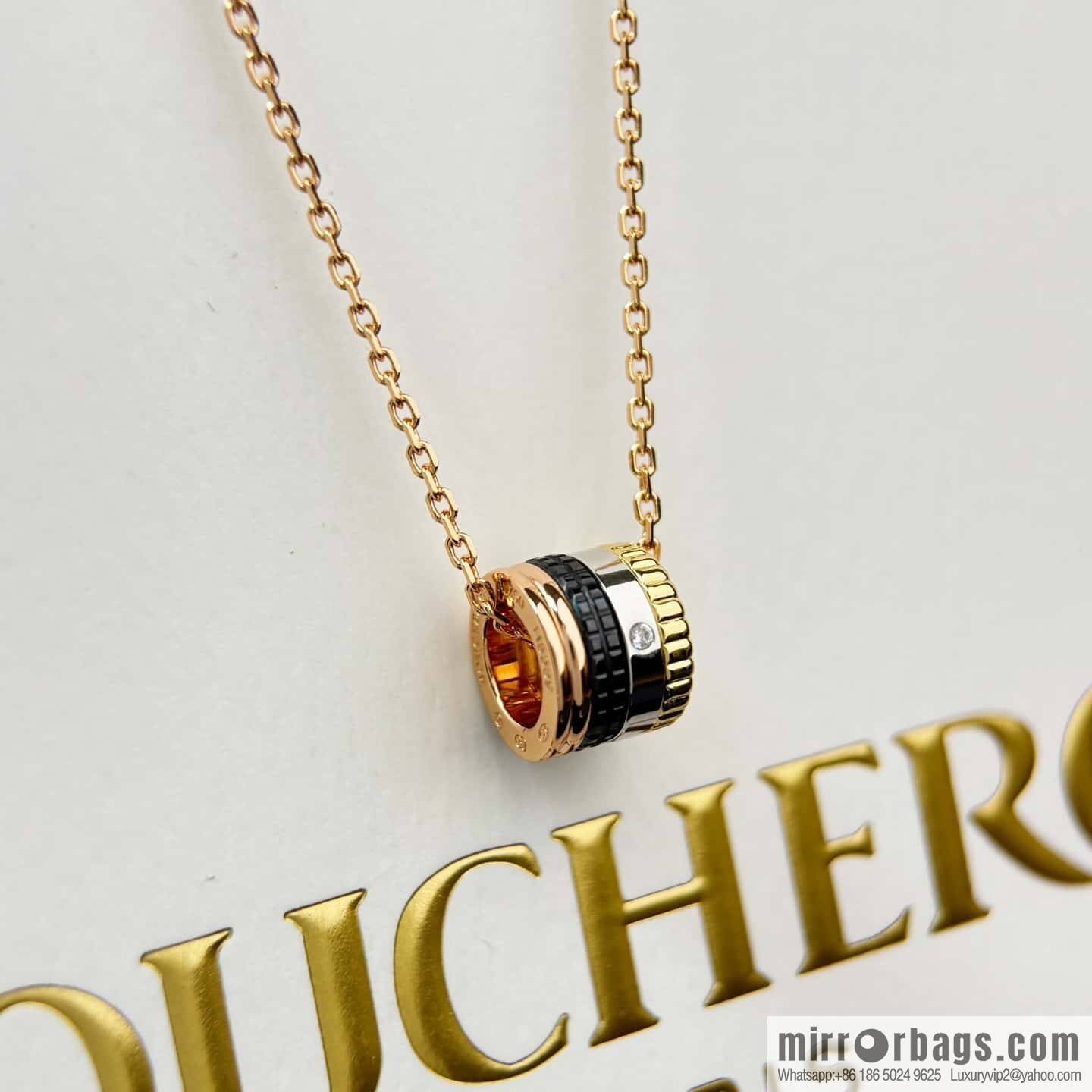 ❗New ❗️ ☀ new BOUCHERON/Boucheron Quatre Classique series, Zhou Dongyu same style, ceramic necklace ☀