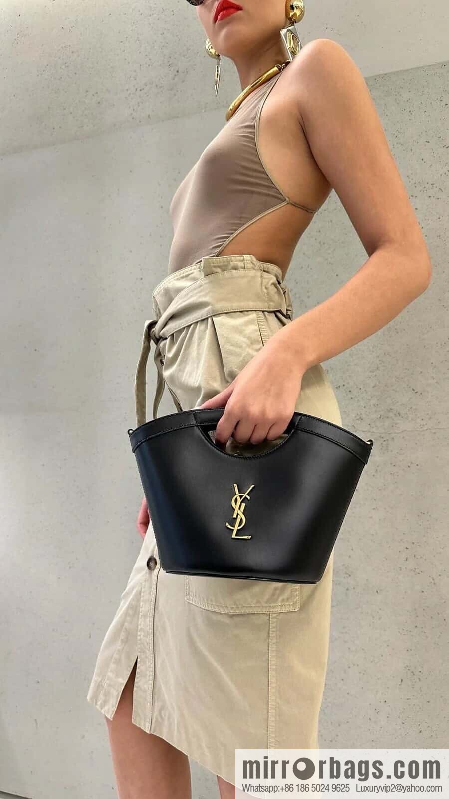 YSL new smooth leather mini tote bag 791069