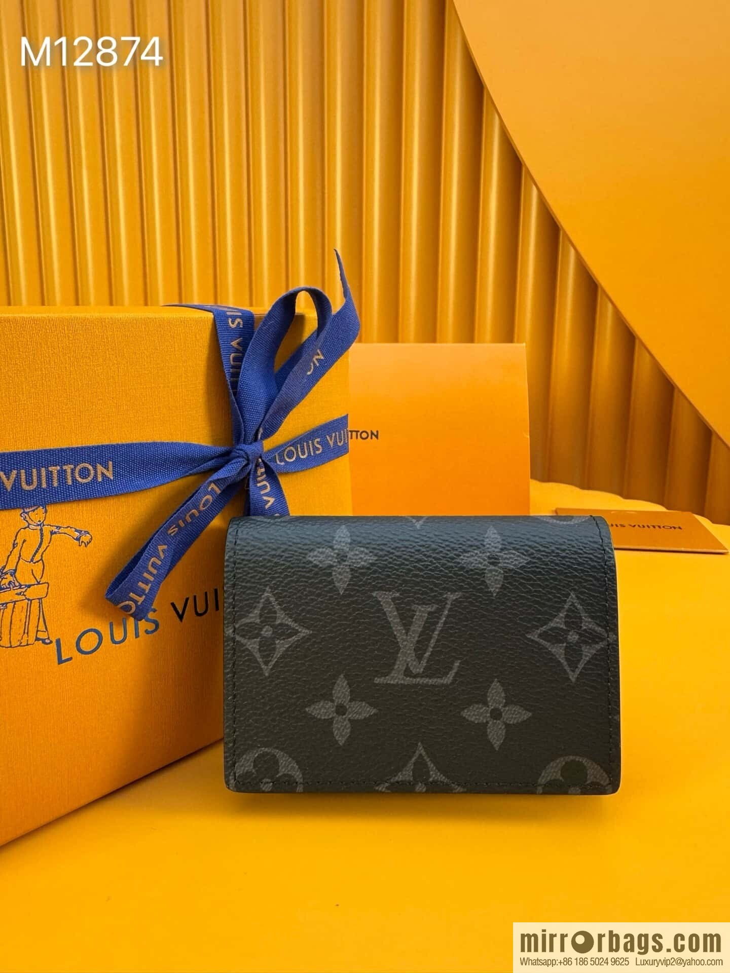 LV Envelope Business Card Holder M12874 [Official Full Chip Version]
