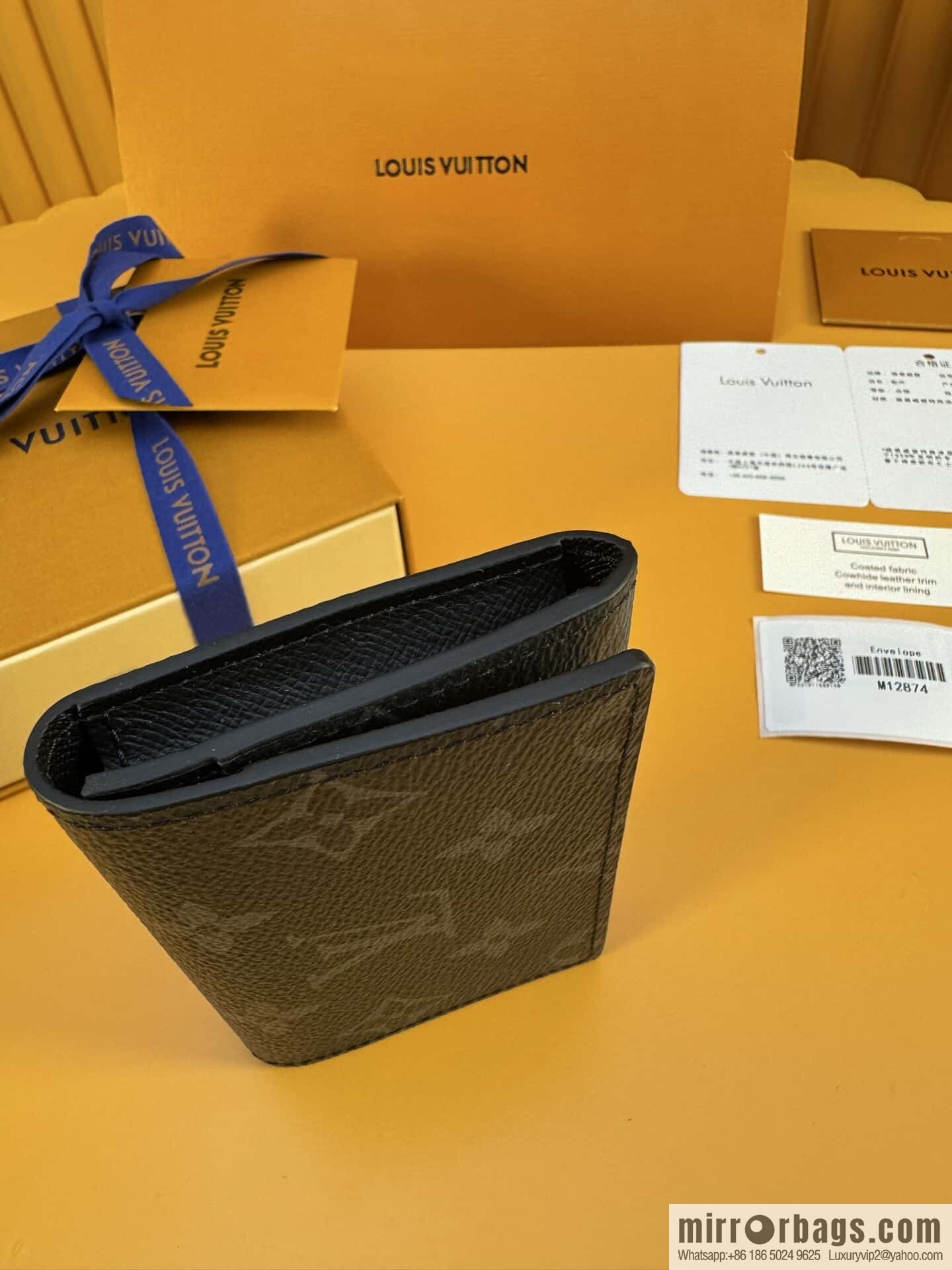 LV Envelope Business Card Holder M12874 [Official Full Chip Version]