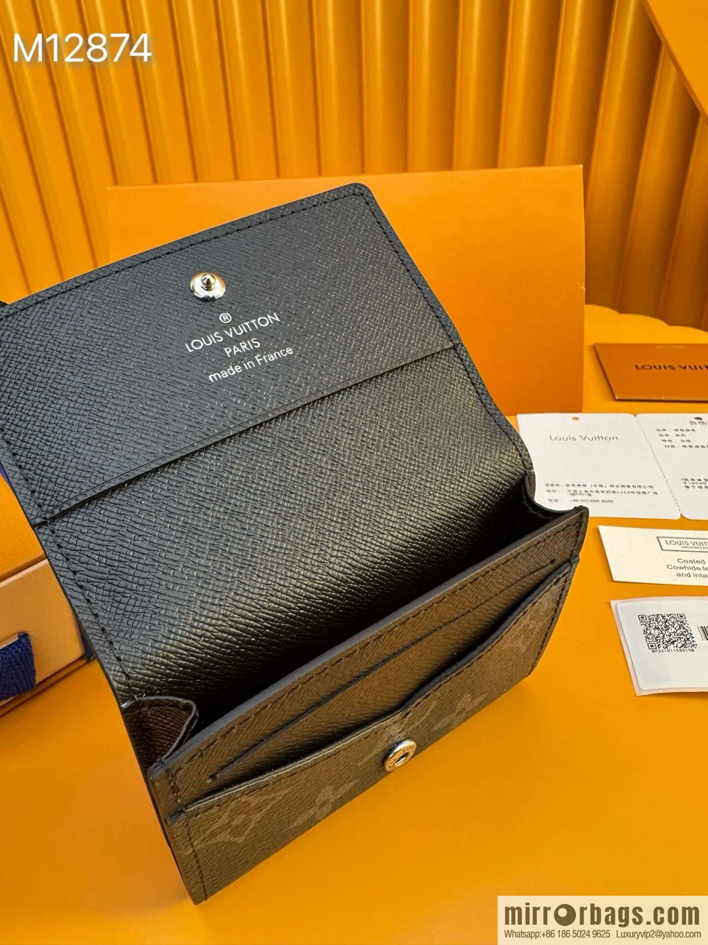 LV Envelope Business Card Holder M12874 [Official Full Chip Version]